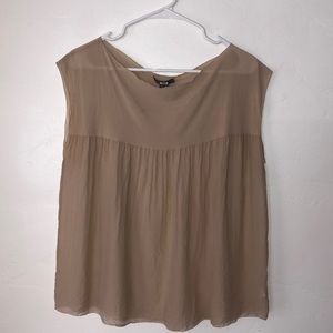 Sheer, silk top